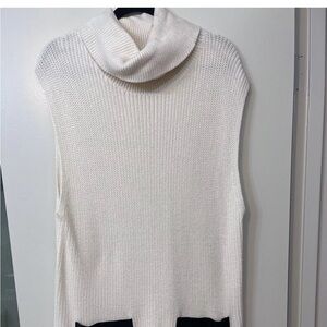 Banana Republic Cowl Neck Sleeveless Tunic Dress Sweater Size XL